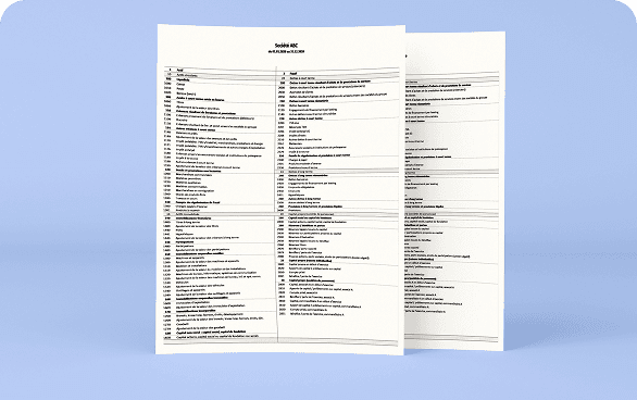 Comptabilité suisse 2025. Aperçu d'un bilan comptable suisse WeCount pour PME